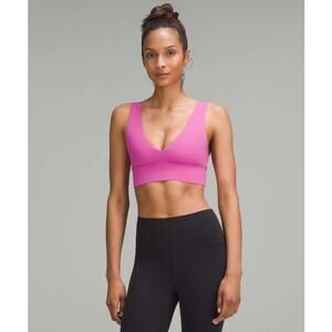 Lululemon Align V-Neck Pow Pink Tone Sports Bra, Light Support A/B Cup, Size 8